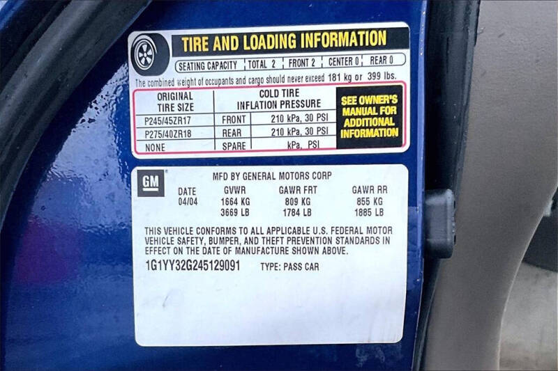 2004 Chevrolet Corvette