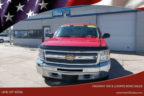 2013 Chevrolet Silverado 1500 for sale at Highway 100 & Loomis Road Sales in Franklin WI