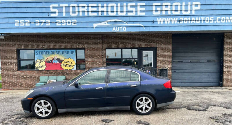 2003 Infiniti G35 for sale at Storehouse Group in Wilson NC