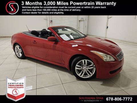 2009 Infiniti G37 Convertible for sale at Southern Star Automotive, Inc. in Duluth GA