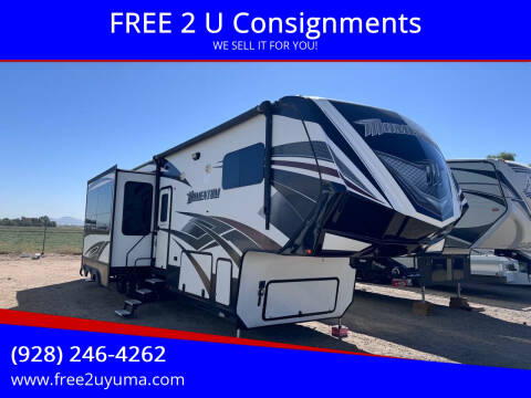 2016 Grand Design RV Momentum for sale at FREE 2 U Consignments in Yuma AZ