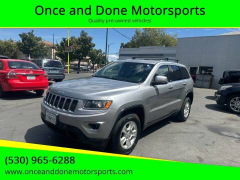 2016 Jeep Grand Cherokee for sale at Once and Done Motorsports in Chico CA