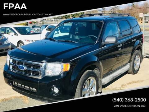 2010 Ford Escape for sale at FPAA in Fredericksburg VA