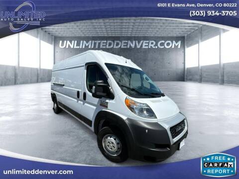 2019 RAM ProMaster for sale at Unlimited Auto Sales in Denver CO