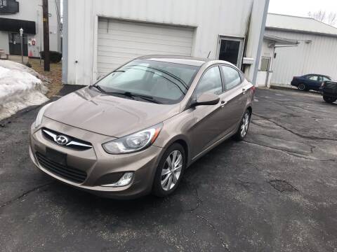 2013 Hyundai Accent for sale at Riverside Garage Inc. in Haverhill MA