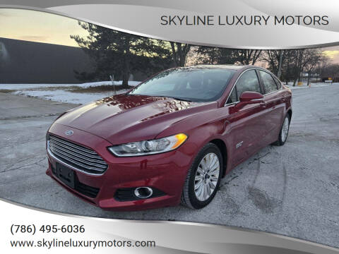 2013 Ford Fusion Energi for sale at Skyline Luxury Motors in Buffalo Grove IL