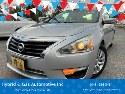 2015 Nissan Altima for sale at Hybrid & Gas Automotive Inc in Aberdeen MD