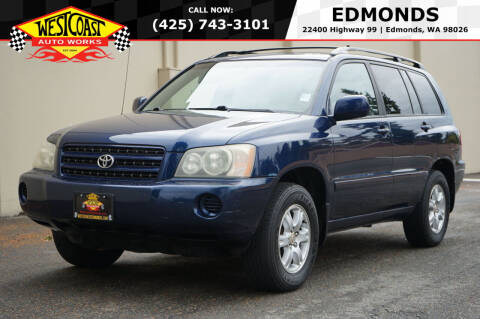 2002 Toyota Highlander for sale at West Coast AutoWorks -Edmonds in Edmonds WA