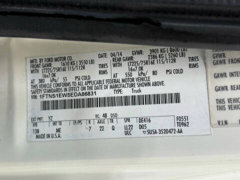 2014 Ford E-Series E-150