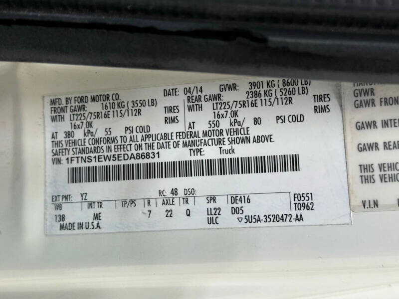 2014 Ford E-Series E-150