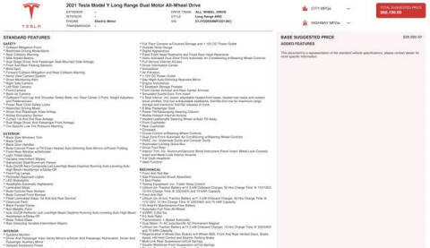 2021 Tesla Model Y Long Range
