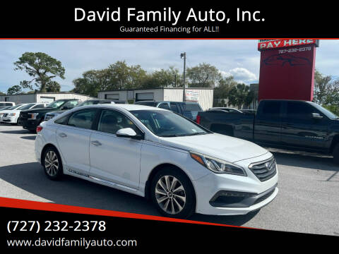 2016 Hyundai Sonata for sale at David Family Auto, Inc. in New Port Richey FL