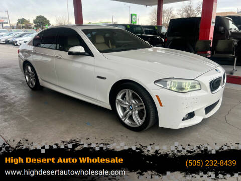 2015 BMW 5 Series for sale at High Desert Auto Wholesale in Albuquerque NM
