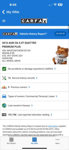 2016 Audi S6 4.0T quattro Premium Plus