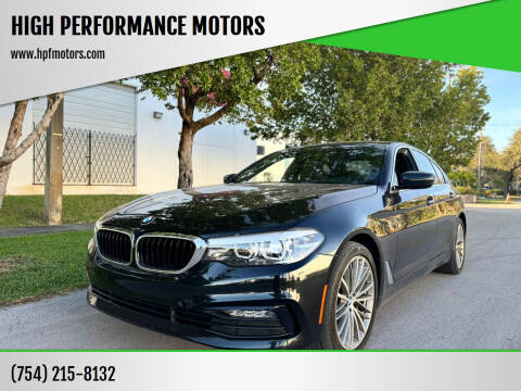 2018 BMW 5 Series for sale at HIGH PERFORMANCE MOTORS in Hollywood FL