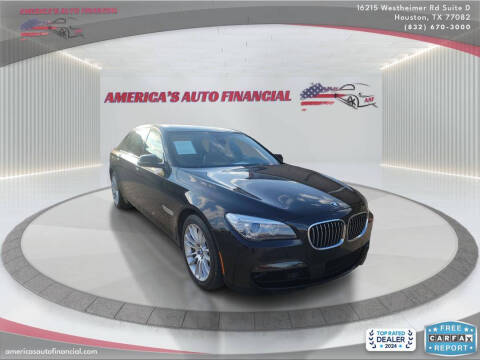 2015 BMW 7 Series for sale at America's Auto Financial in Houston TX