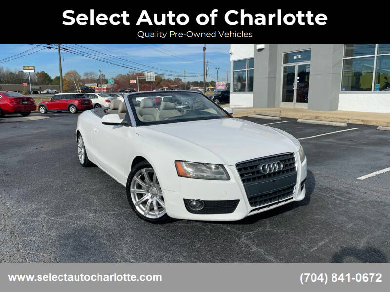 2012 Audi A5 for sale at Select Auto of Charlotte in Matthews NC