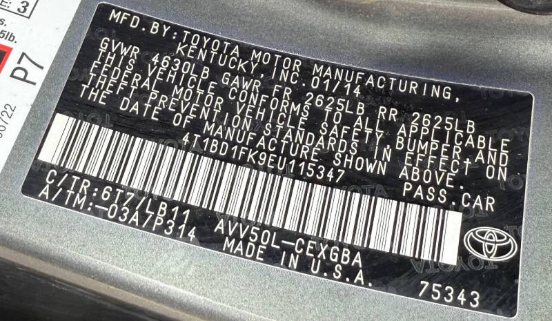 2014 Toyota Camry Hybrid XLE