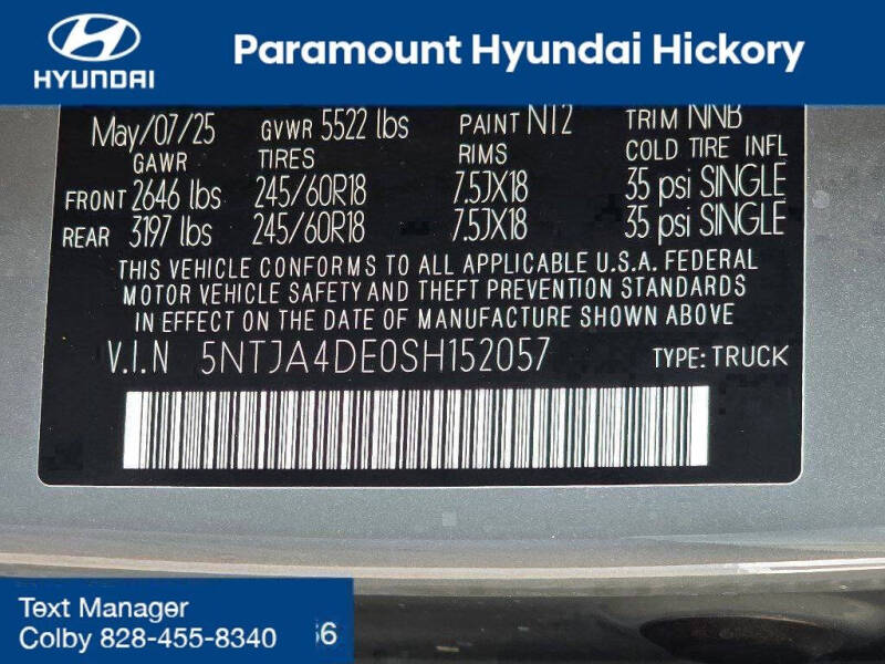 2025 Hyundai Santa Cruz SE