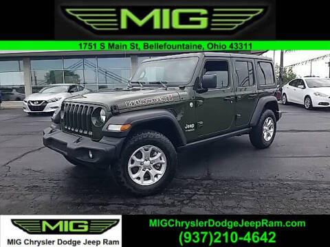 2021 Jeep Wrangler Unlimited for sale at MIG Chrysler Dodge Jeep Ram in Bellefontaine OH