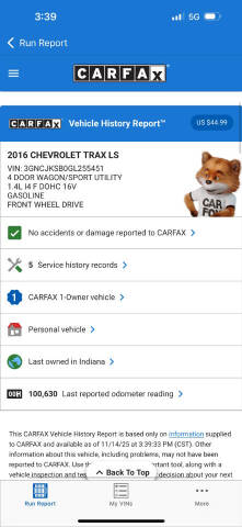 2016 Chevrolet Trax LS