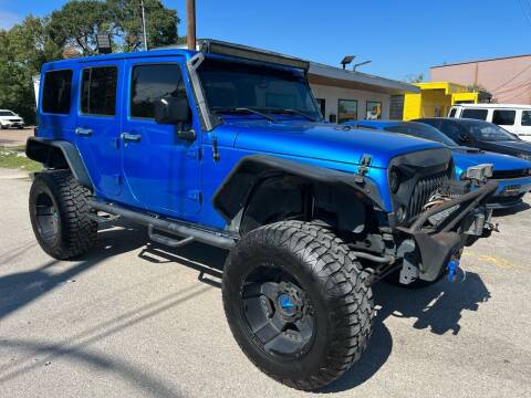 2015 Jeep Wrangler Unlimited for sale at Texas Luxury Auto in Houston TX