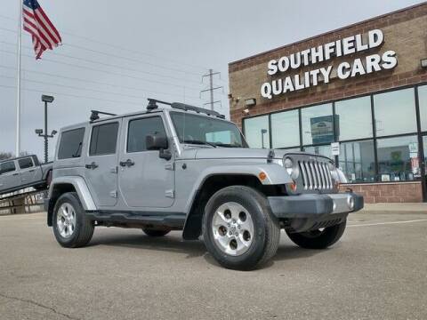 2013 Jeep Wrangler Unlimited for sale at SOUTHFIELD QUALITY CARS in Detroit MI