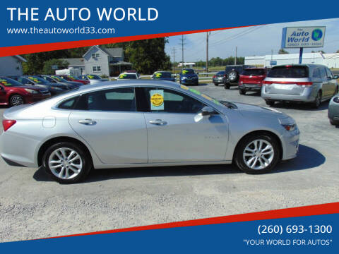 2017 Chevrolet Malibu for sale at THE AUTO WORLD in Churubusco IN