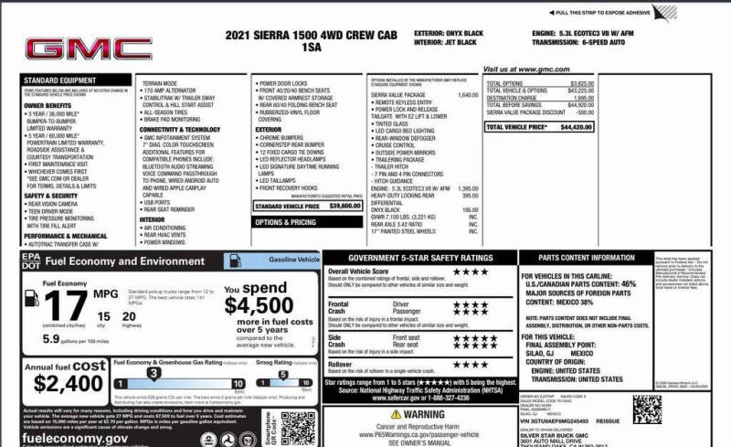 2021 GMC Sierra 1500