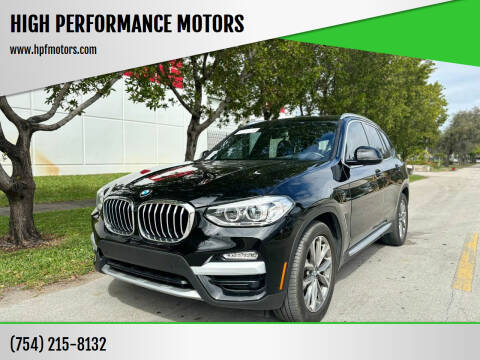 2019 BMW X3 for sale at HIGH PERFORMANCE MOTORS in Hollywood FL