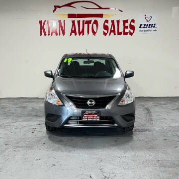 2019 Nissan Versa for sale at Kian Auto Sales in Sacramento CA