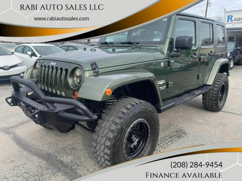 2008 Jeep Wrangler Unlimited for sale at RABI AUTO SALES LLC in Garden City ID