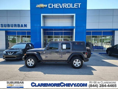 2020 Jeep Wrangler Unlimited for sale at CHEVROLET SUBURBANO in Claremore OK