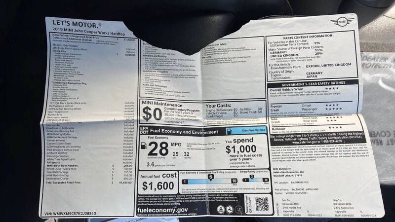 2019 MINI Hardtop 2 Door John Cooper Works