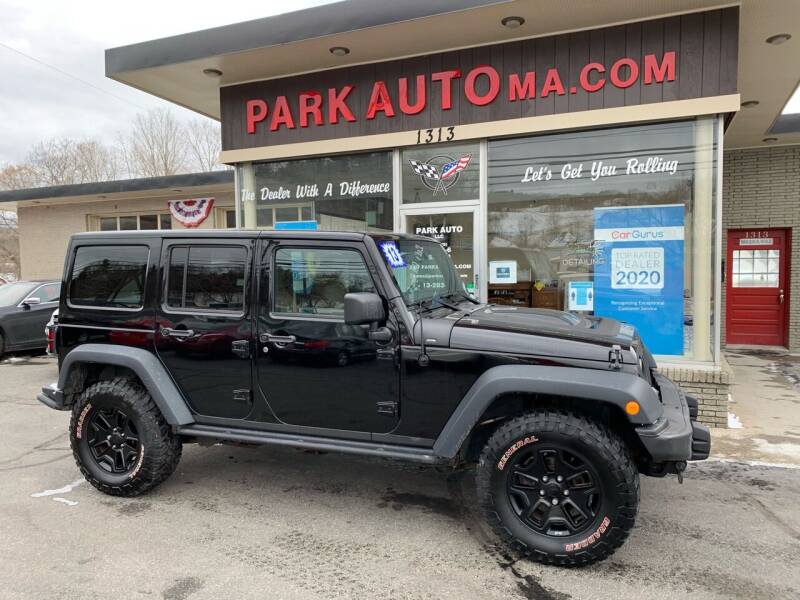 2013 Jeep Wrangler Unlimited for sale at Park Auto LLC in Palmer MA