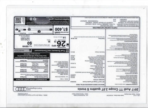 2017 Audi TT 2.0T quattro