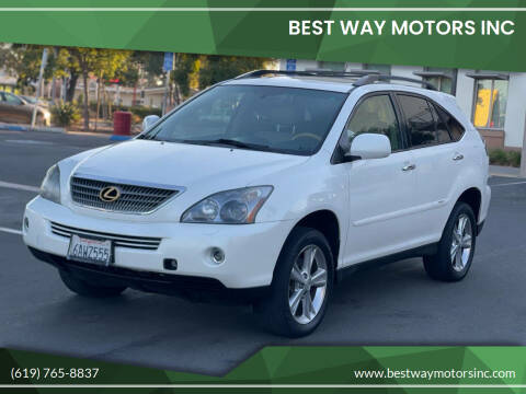 2008 Lexus RX 400h for sale at BEST WAY MOTORS INC in San Diego CA