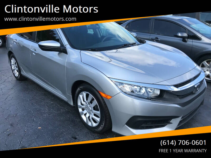 2016 Honda Civic for sale at Clintonville Motors in Columbus OH