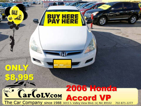 2006 Honda Accord for sale at The Car Company in Las Vegas NV