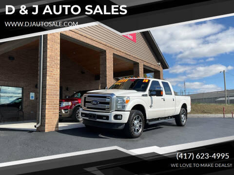 2014 Ford F-350 Super Duty for sale at D & J AUTO SALES in Joplin MO