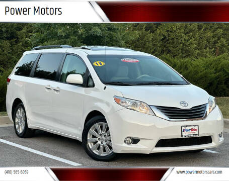 2013 Toyota Sienna for sale at Power Motors in Halethorpe MD