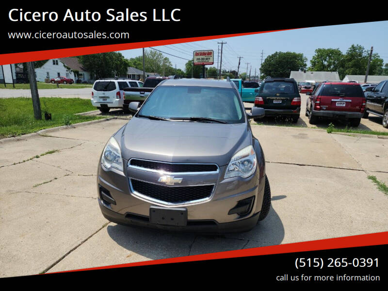 2012 Chevrolet Equinox for sale at Cicero Auto Sales LLC in Des Moines IA