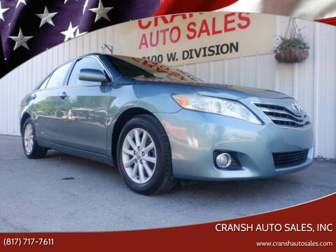 2010 Toyota Camry for sale at CRANSH AUTO SALES, INC in Arlington TX