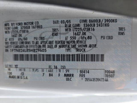 2005 Ford E-Series E-250