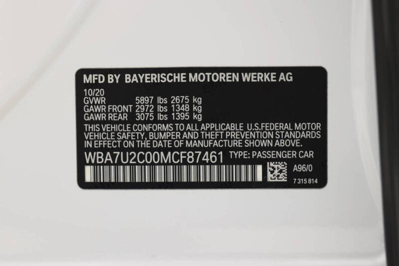 2021 BMW 7 Series 750i xDrive