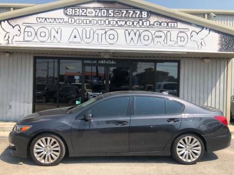2014 Acura RLX for sale at Don Auto World in Houston TX
