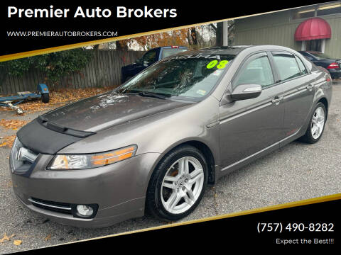 2008 Acura TL for sale at Premier Auto Brokers in Virginia Beach VA