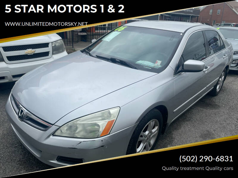 2006 Honda Accord for sale at 5 STAR MOTORS 1 & 2 in Louisville KY