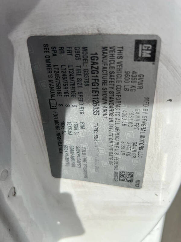 2014 Chevrolet Express LT 3500