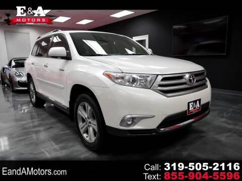 2012 Toyota Highlander for sale at E&A Motors in Waterloo IA